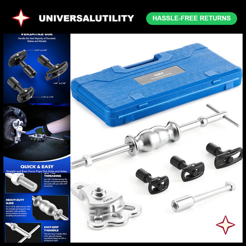 Rear axle bearing puller tool - axle,